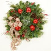Town and Country Christmas Wreath