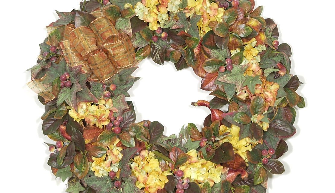 Autumn Hydrangea Wreath