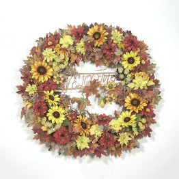 Autumn Sunflower Wreath