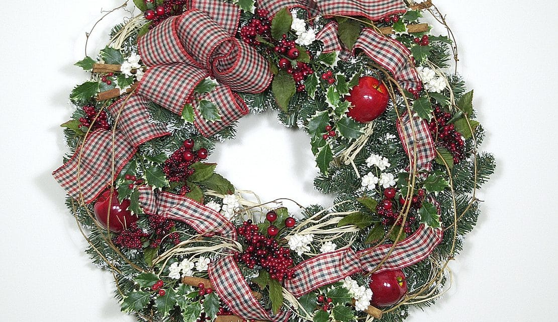 A Country Christmas Wreath