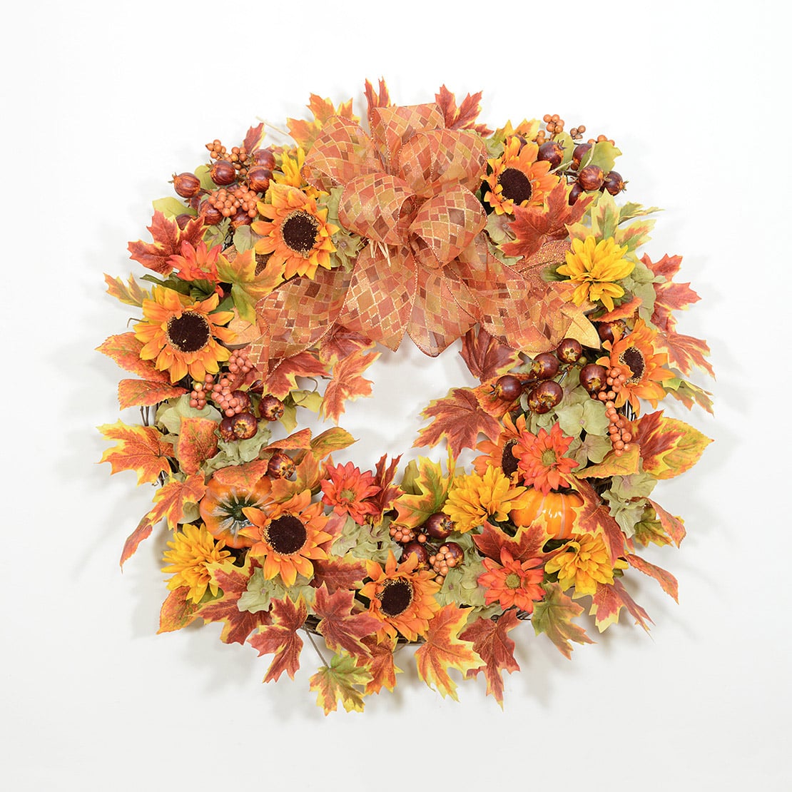 Brilliant Hues of Autumn Wreath