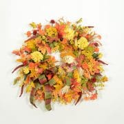 Scarecrow Greetings Autumn Wreath