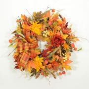 New England Autumn Harvest Wreath