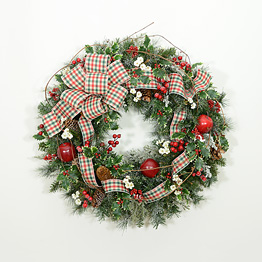 A Country Christmas Wreath