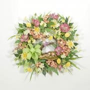 Flower Quartet Spring Wreath