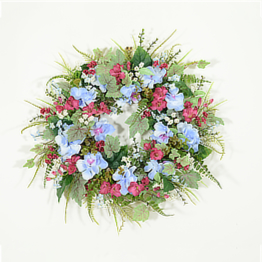 Vintage Romantic Hydrangea Wreath