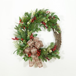 Cranberry Artificial Christmas Wreath