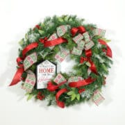 No Place Like Home for Christmas Wreath