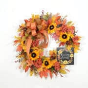 Deep Pastel Shades of Autumn Wreath